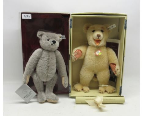 Margarete Steiff Gienghen-Brenz, 'Teddybar-Modell 1902', grey mohair, H30cm and Steiff 'Snap Dicky 1936' No.00885, limited ed