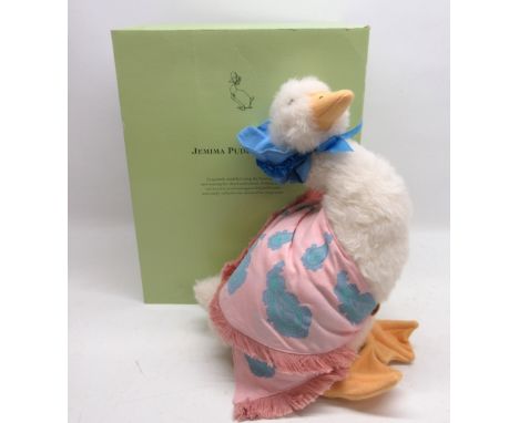 Steiff 'Jemima Puddle-duck', white mohair with box, H28cmShipping £38.00 plus vat (UK Only)