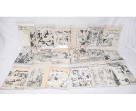 William Walker & Sons (Otley) Ltd - mixed collection of children's books illustrations/pen and ink sketches with scripts from