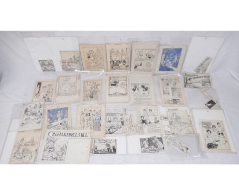 William Walker & Sons (Otley) Ltd - Collection of assorted children's illustration in pencil and pen sketch form, some colour
