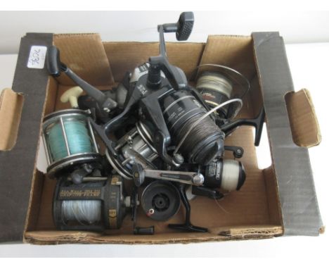 Assortment of sea fishing reels, including Daiwa Graphite, Eurostar RSF etc. (7)SHIPPING £38.00 PLUS VAT (UK ONLY)
