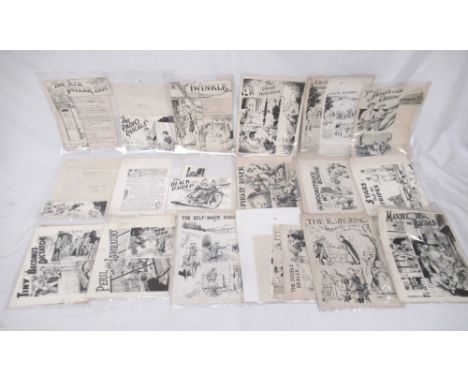 William Walker & Sons (Otley) Ltd - mixed collection of children's books illustrations/pen and ink sketches with scripts from