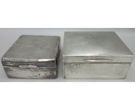 Victorian silver mounted cigar box, rectangular form with crest engraved to lid and inner gilding by Joseph Braham, London 18