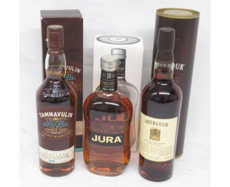 Tamnavulin Speyside Double Case Single Malt Scotch Whisky, Aberlour 10 Year Old Highland Single Malt Scotch Whisky & Jura 10 