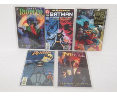 DC - Batman Riddler The Riddle Factory signed by Brian Stelfreeze, Limited Edition 53/1500, Batman Shadow the Bat #75 Signed 
