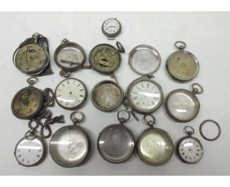 Swiss silver trench wristwatch, white enamel Arabic dial with subsidiary seconds, hinged case back no. 17206, Glasgow Import 