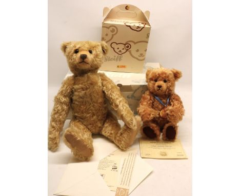 Steiff 'Paul the growling bear Replica 1908' No.01062, blond mohair, limited edition 1908, box and certificate, H46cm and Ste