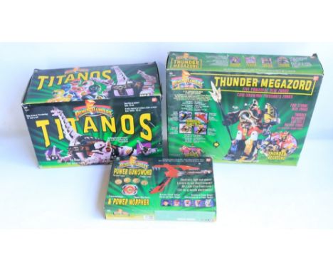 Vintage Bandai Power Rangers Titanos (missing control reigns, tested and in working order, no corrosion to battery compartmen