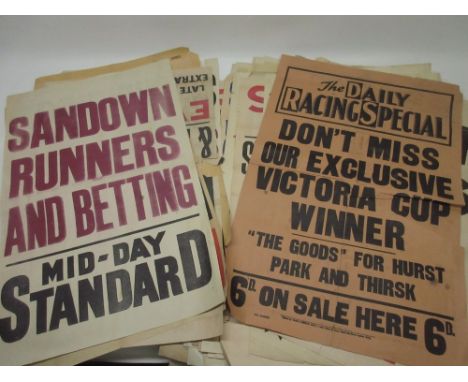 Collection of 1930s newspaper advertising posters, incl. Daily Sketch 'Truth about The War Englishwoman's revelations' ; The 