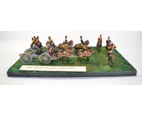 Two large home made dioramas (approx 1/32 scale) all models cast metal and all home paintedShipping POA https://www.bradleys.
