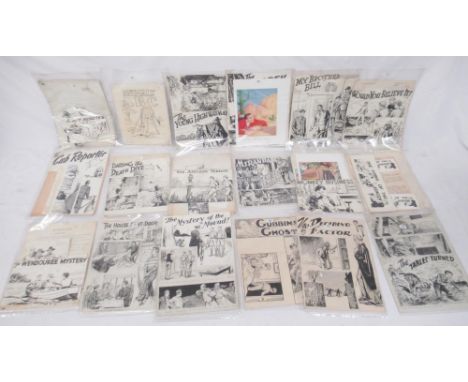 William Walker & Sons (Otley) Ltd - mixed collection of childrens books illustrations/pen and ink sketches with scripts from 