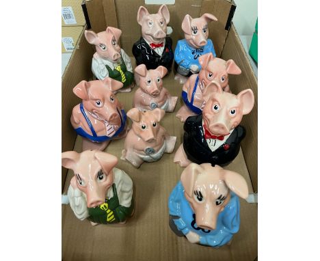 Collection of Wade Nat West piggy banks (10)Shipping £48.00 plus vat (UK Only)