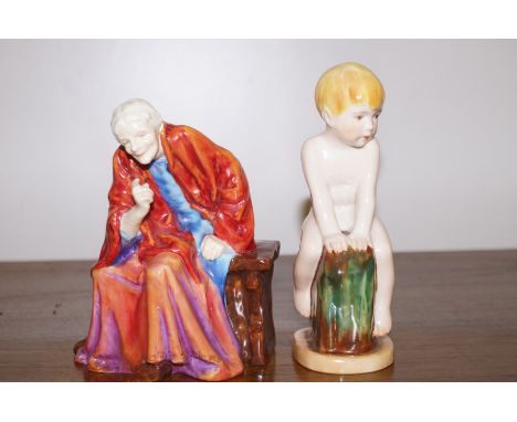 2 Royal Worcester figures -  Sea Urchin &amp; Fortune Teller