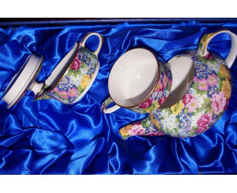 Boxed Royal Winton Teapot Set Limited Edition No.372 Chintz