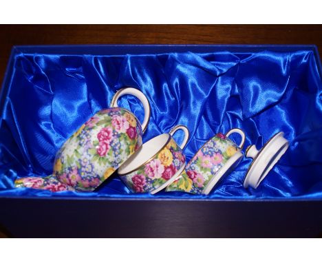 Boxed Royal Winton Teapot Set Limited Edition No.371 Chintz