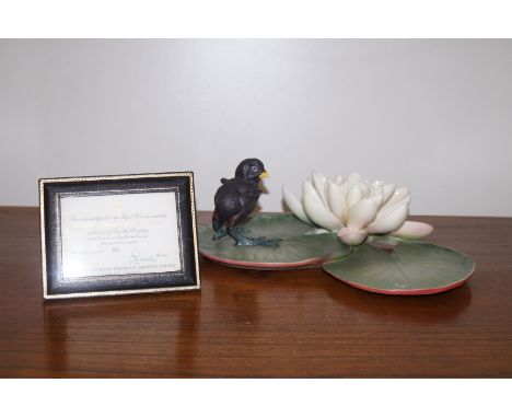 Royal Worcester Figure Chic on Lily Pad 