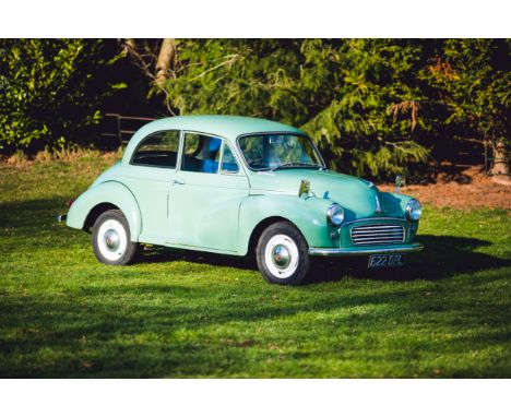 




*** REOFFER &pound;3,000-&pound;5,000***

A 1957 Morris Minor Saloon in Green. This charming 1957 Morris Minor Saloon, a