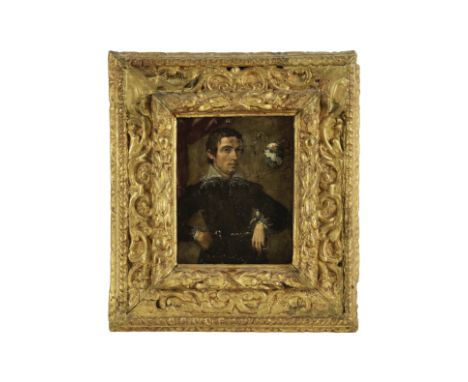 Ecole venitienne, XVIIe sièclePortrait de gentilhomme  huile sur cuivreoil on copper17.5 x 14.3cm (6 7/8 x 5 5/8in).For furth