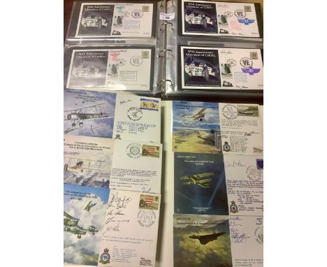 Collection of 1985 stamp covers The 40th Anniversary of the 2nd World War Liberation of Colditz all signed by former Prisoner