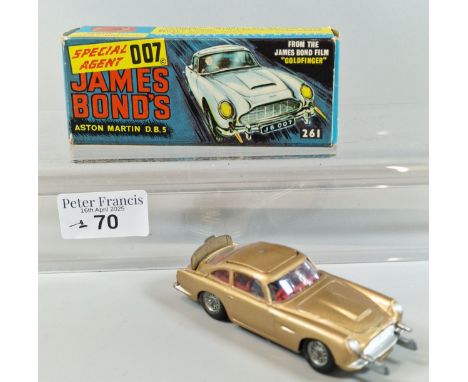 Corgi Toys 261 James Bond's Aston Martin DB5, from the film 'Goldfinger'. In original box. (B.P. 21% + VAT)