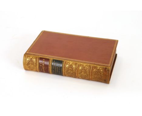 Dyce's Shakespeare, 6 volumes, leather and gilt bound; Spencer's works; Southey's works and various leather and part leather 