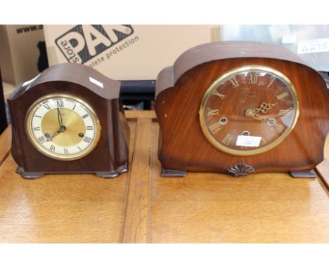1950s Smiths mantle clock, plus Smiths Bakelite clock