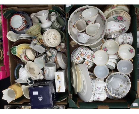A quantity of tea wares to include Minton 'Haddon Hall' pattern together with other china and ceramics to include an Aynsley 