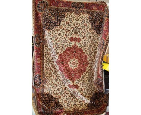  Beige ground Keshan carpet, 2.80 by 2.00 cm approx 