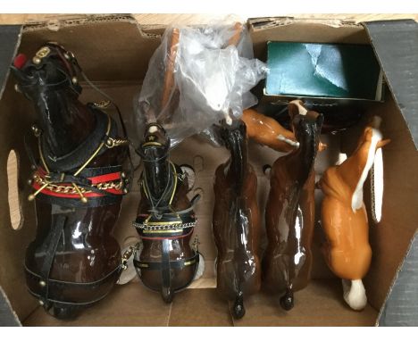 A collection of Beswick and Melba horses, etc (10) 