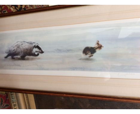 William Geldart (contemporary) set of five limited edition prints, 'The Chase', each numbered and signed, the first of the se