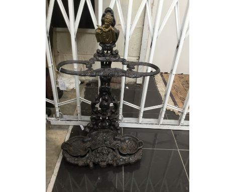A cast iron stick stand 
