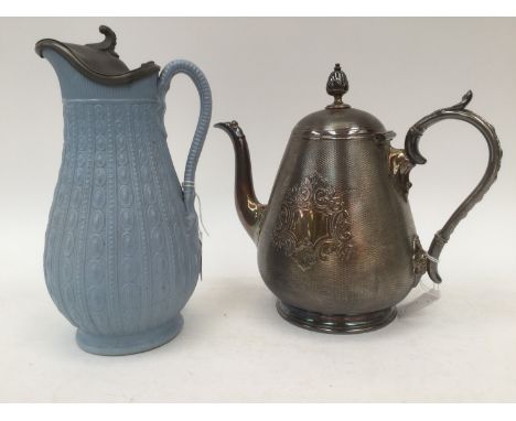 Pitcher Staffordshire England Aesthetic Hot Water Jug Dixon Pewter