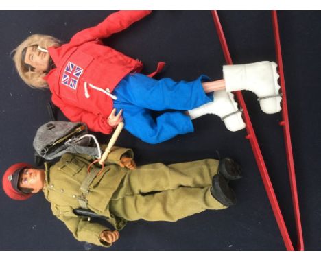 Action Man: Two Action Man figures: a skier and a military police officer.