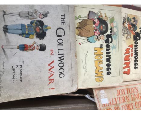 Collection of three Florence K. Upton Books, comprising 'The Golliwog in Holland', 1904, Longmans, 'The Golliwoggs' fox-hunt,