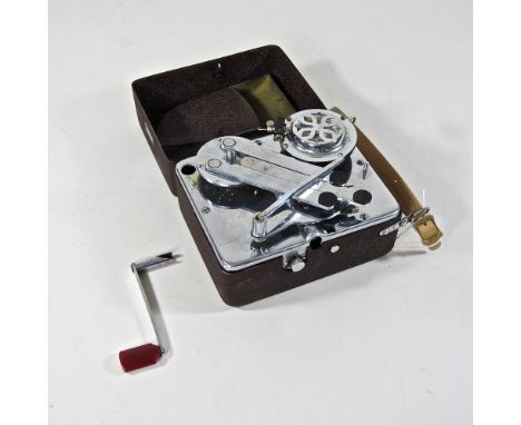 A mid 20th century vintage miniature Mikky Phone record player, 15cm