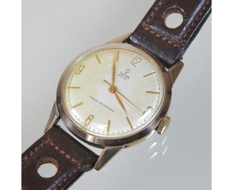 A vintage Tudor Royal gentleman's wristwatch, on a leather strap