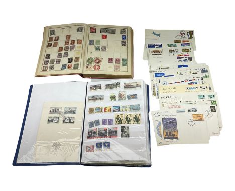 Great British and World stamps including Queen Victoria penny reds, various first day covers including 1940s examples, Univer