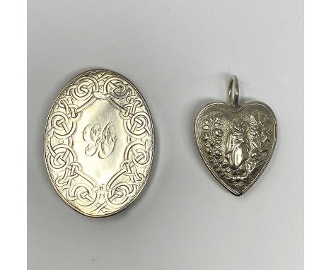A VICTORIAN SILVER NUN'S LOCKET, HUNT & ROSKELL, LONDON, 1864 probably for a member of the French order The Sisters of the Go