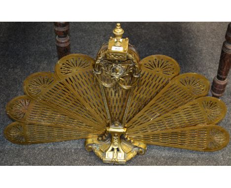 A Neo classical inspired peacock fireguard