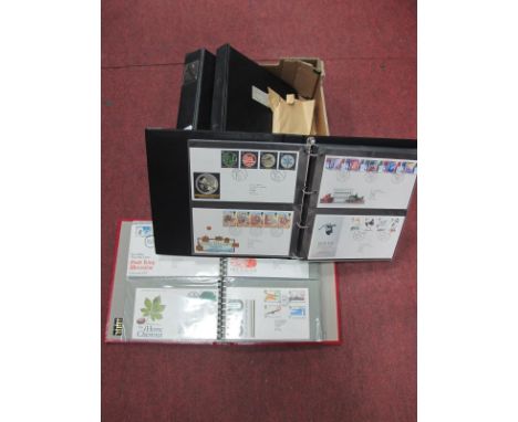 Four Albums of GB and Australian First Day Covers:- One Bos.