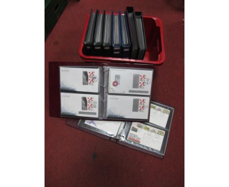 Stamps; A collection of over 510 Great Britian First Day Covers, housed in nine albums, many post Millennium issues included,