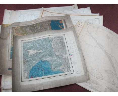 Maps - Mainly South Yorkshire and Derbyshire ordnance survey, approximately forty-seven.