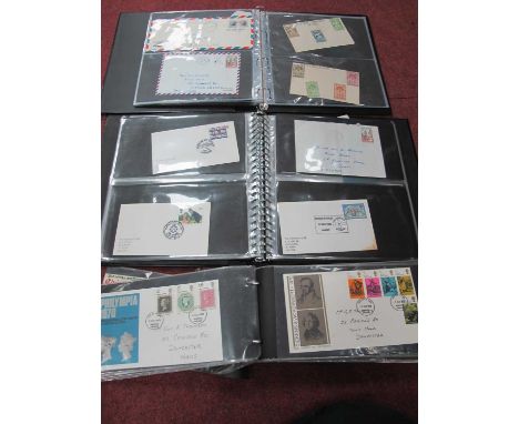 Stamps; A collection of Over 130 Covers, (including first day covers) from Great Britain and Foreign, housed in three cover a