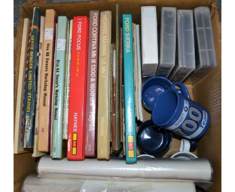 Automobilia - workshop manuals including Ariel Arrow, Victor Series 101, BSA, Royal Enfield, Honda, Viva, etc; Rolls Royce de
