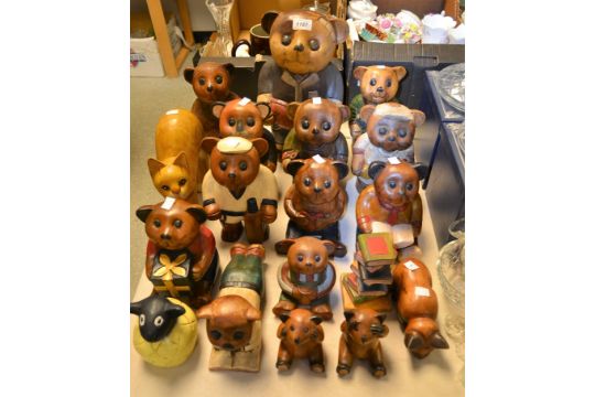 wooden teddy bears