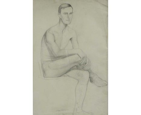 Harry Epworth Allen (1894-1958)Portrait of a gentleman half-length seated in profileSigned, pencil, together with a collectio