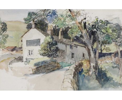 Ethel M. Mallinson (20th century)Figures and a horse and cart in a rural villageSigned and dated 1931, watercolour, together 