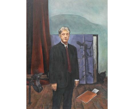 Christopher Thompson (Contemporary)Portrait of Richard Franklin before PenhillSigned and inscribed Royal Academy Schools vers