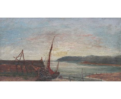 Watkin Lewis 'Morning' Signed, Oil on canvas, 18.5cm by 34cm ;together with the First view of a point after Alken, A pair of 