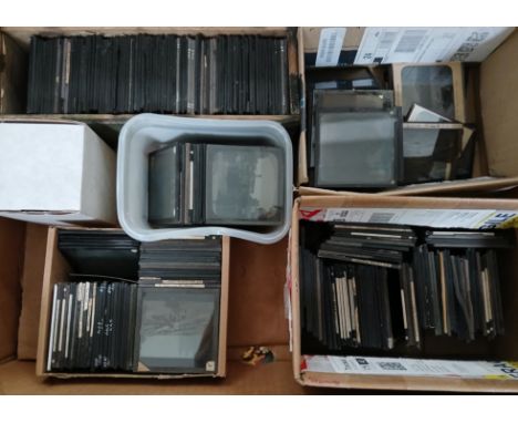 A collection of magic lantern slides. 